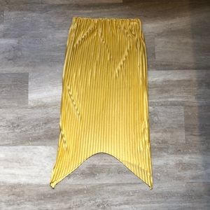 Zara yellow midi skirt - Size S